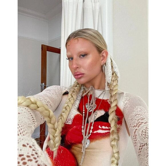 Zemeta Secret Dare Shrug in Ivory Small New Womens Bolero Crop Cardigan - Picture 10 of 15